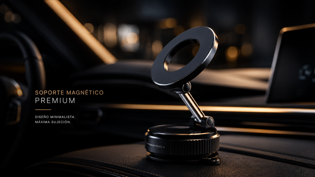 Soporte Magnético Premium para Auto – Black Edition